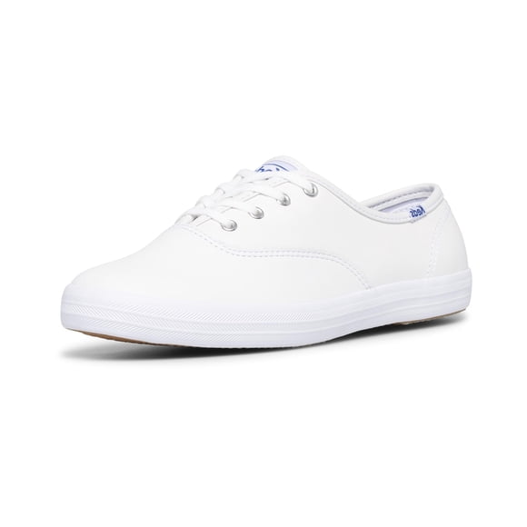 Zapatillas Keds Champion de piel con cordones para mujer, color blanco, talla 5.5