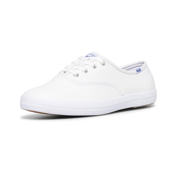 Zapatillas Keds Champion de piel con cordones para mujer, color blanco, talla 7