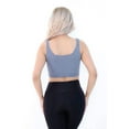 thumbnail image 2 of Front Button Rib Crop Tank Top, 2 of 7