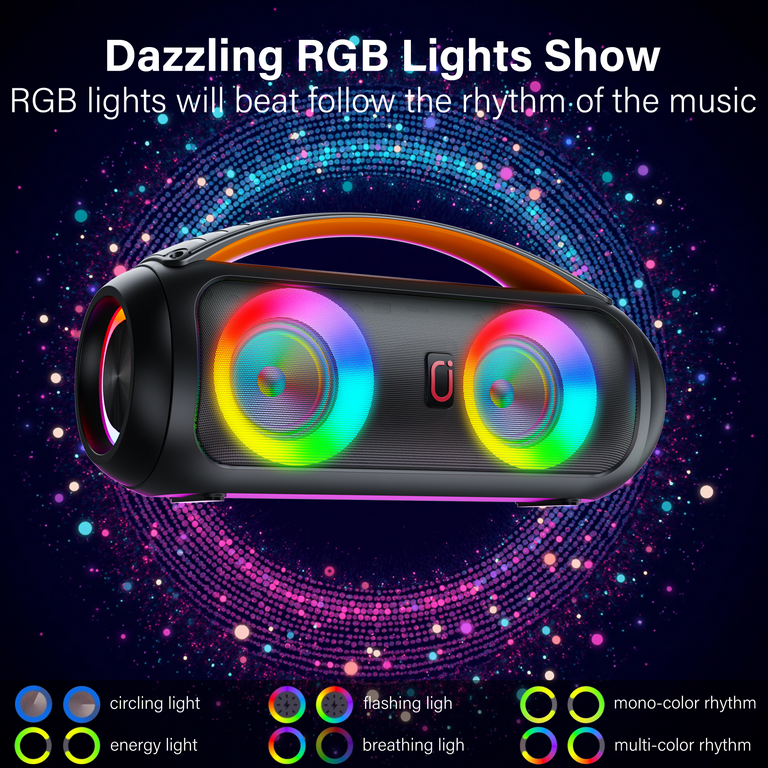 JYX Waterproof Bluetooth Portable Outdoor Speaker with Deep Bass