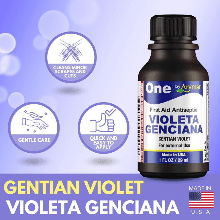Arymar Violeta Genciana First Aid Antiseptic for Wounds, 1 fl oz