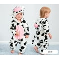 thumbnail image 2 of Unisex Baby Animal Onesie Flannel Hooded Romper for Infants Toddlers (0-3 Years) Winter Jumpsuit for Boys and Girls, 2 of 6
