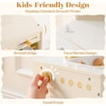thumbnail image 6 of Robud Wooden Play Kitchen for Kids, L-Shaped Corner Pretend Kitchen Set with Fridge, Oven, Sink, Washing Machine & Accessories, Realistic Toy Kitchen for Toddlers Boys & Girls Ages 3+, 6 of 9
