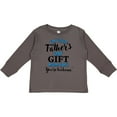 thumbnail image 3 of Inktastic Im Your Fathers Day Gift Mom Says Youre Welcome Boys or Girls Long Sleeve Toddler T-Shirt, 3 of 5