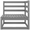 thumbnail image 3 of vidaXL 12 Piece Garden Lounge Set Grey Solid Pinewood, 3 of 5