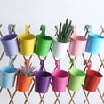 thumbnail image 4 of unbranded 4Ud Maceta Decorativa De Hierro Con Gancho Para Colgar Y Drenaje Ideal Para Jardín Y, 4 of 8