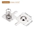 thumbnail image 2 of Uxcell Battery Spring Plate AA Battery Positive Negative Conversion Spring Contact Nickel Plate 13.5mmx11.5mm 10 Set, 2 of 5