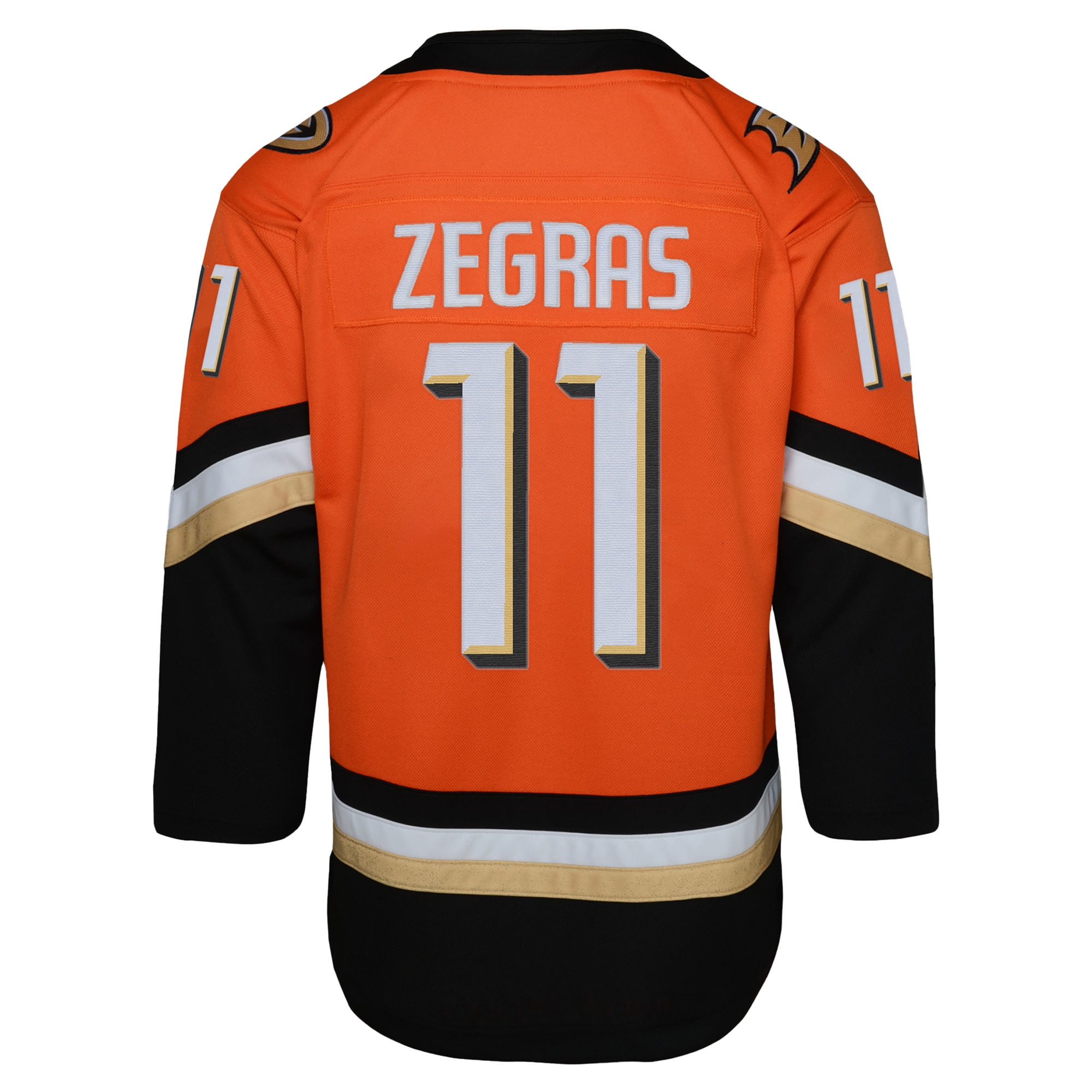 Youth Trevor Zegras Orange Anaheim Ducks Premier Player Jersey