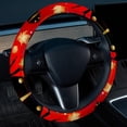 thumbnail image 2 of Seven Starred Iadybird 14.5 Inch Printing PVC Leather Auto Accessories Car Wheel Cover Steering Wheel Covers, 2 of 6