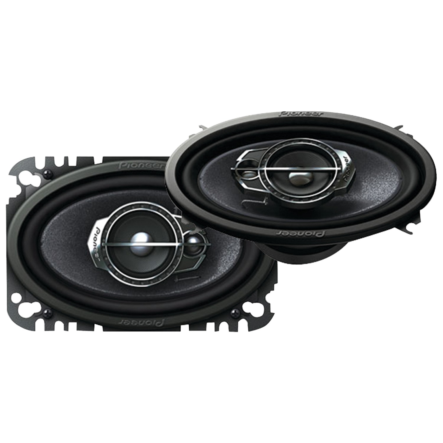 Pioneer 200W 4x6 Inch 3 Way 4 Ohms Coaxial Car Audio Speakers Pair | TS-A4676R - image 2 of 5