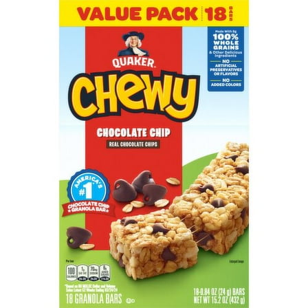 Quaker Chewy Granola Bars Chocolate Chip