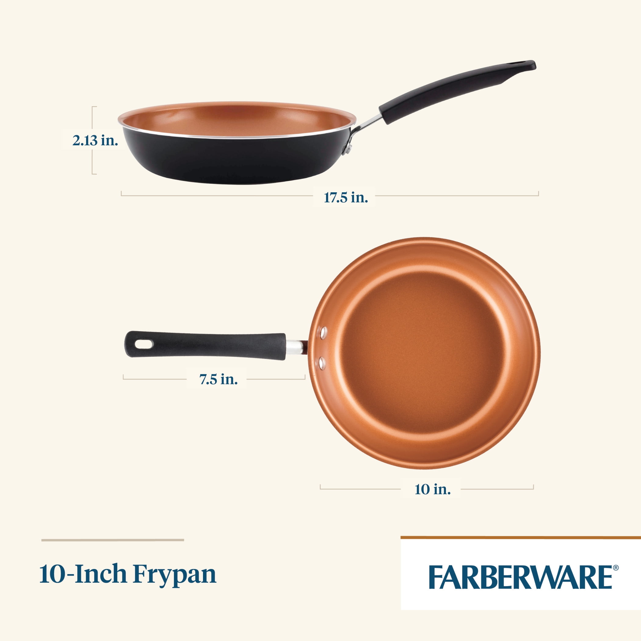 Farberware Ceramic Nonstick 10 Frying Pan - Gray