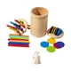 thumbnail image 2 of Juguetes Montessori para niños pequeños, juguetes educativos, juguetes sensoriales, juego de cilindros, color 16 varillas 10 discos, 2 of 9