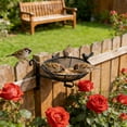 thumbnail image 6 of 10 Inch Stainless Steel Wall Mounted Bird Feeder Tray, Large Metal Mesh Platform Feeder with Hanging Hook for Fence Tree Mount, Outdoor Wild Bird Feeding Station Garden Backyard, 6 of 6