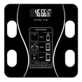 thumbnail image 1 of Dsseng Bluetooth Smart Scale with LED Display for Body Weight & Body Composition  High Accurate Digital Bathroom Scale  Sync with App  USB Rechargeable  10.2”x10.2”x1.2”  1PC  Black, 1 of 8