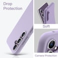 thumbnail image 4 of JETech Slim Fit Case for Samsung Galaxy S23 FE 6.4-Inch, Flexible Soft TPU Shockproof Thin Phone Cover with Matte Finish (Lilac), 4 of 6