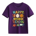 thumbnail image 4 of Las niñas camiseta de manga corta - de vuelta a la escuela Casual de alta calidad camiseta de algodón suave, tamaños de 2-13 años, 14 colores, lindo diseño de 100 días de impresión gráfica, 4 of 4
