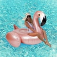 thumbnail image 3 of Huge Flamingo Inflatable Pool Float Summer Beach Float Swimming Pool Party Toys_Perfect Gift, 3 of 5