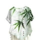 thumbnail image 4 of Vestidos Casuales Para Mujer, Blusas De Mujer De Moda Blusa tipo túnica informal de lino con estampado de peces y botones de manga corta para mujer, 4 of 4