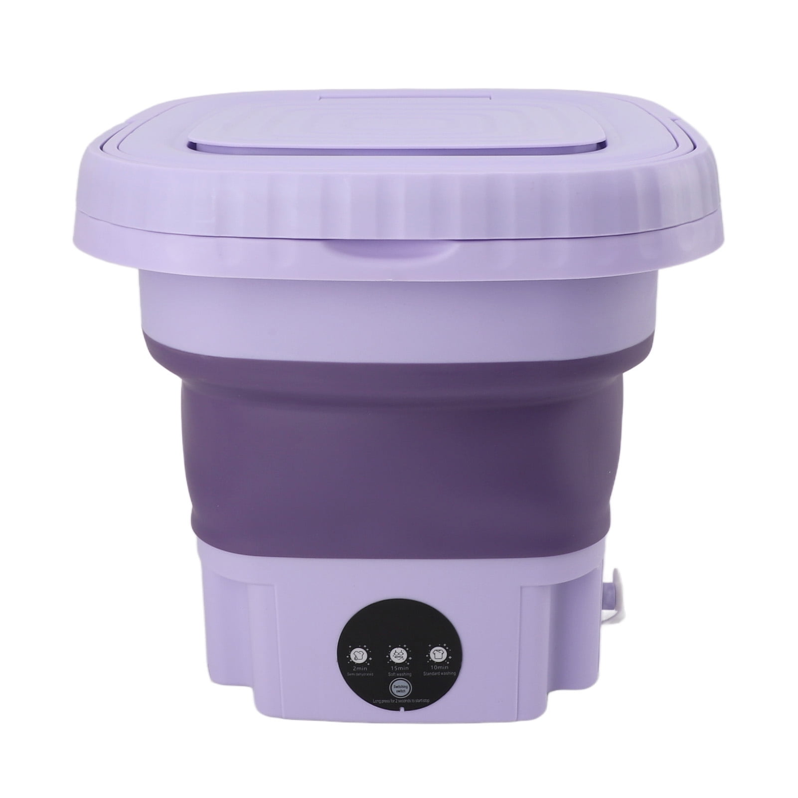 Laveuses portables, mini machine à laver, laveuse à seau pliable avec tuyau de drainage, petite laveuse automatique à seau, capacité de 11L, pour voyage en VR, appartement