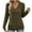 Army Green, variant on Fancifize Womens V Neck Shirt Pleated Long Sleeve Tunic Pullover Top Business Casual Work Blouses Fall Fashion Oufits with Buttons