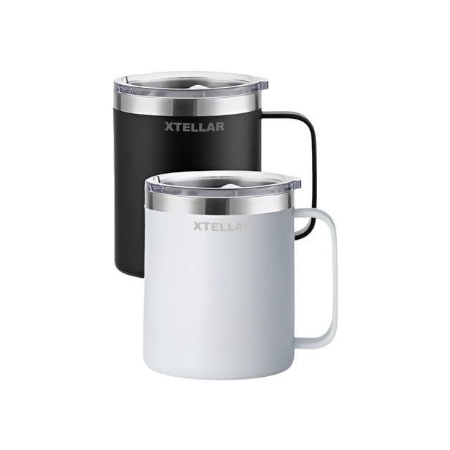 Taza Para Cafe De Acero Inoxidable,colores Variados 2pz 14oz