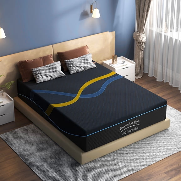 14" King Gel Memory Foam Mattress, Medium Firm with Cooling Comfort, CertiPUR-US, Washable Cover