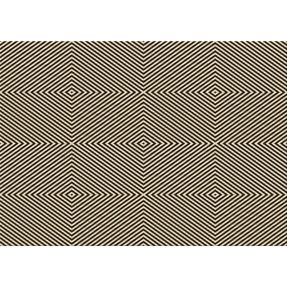Ahgly Company Indoor Rectangle Patterned Khaki Gold Area Rugs, 2' x 4'