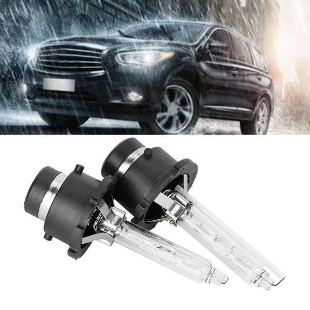 2 UDS D2S 6000K 35W REMPLAZO DE COCHE SEGURO Brillante Xenón Faro Bombilla Tomo de Cuarzo + Soporte de Hierro inoxidable Lámpara de Xen de Coche