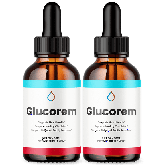 Glucorem Advanced Formula Drops Natural Support Supplement 60 Servings