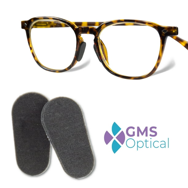 GMS Optical 15 mm Black Adhesive Foam Nose Pads