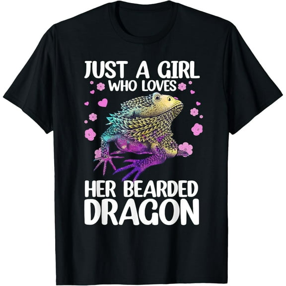 Cute Bearded Dragon For Women Girls Bearded Dragon Lovers T-Shirtmen and women can wear, black, white, gifts.S,M,L,XL,2XL,3XL,478XL