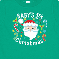 thumbnail image 4 of Inktastic Baby's 1st Christmas Santa with Candy Canes Boys or Girls Baby T-Shirt, 4 of 5