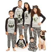 Family Matching Halloween 2-Piece Pajama Sets - Glow In The Dark Top & Pj Pants