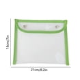 thumbnail image 3 of Estuche transparente de gran capacidad para lápices, bolsa de papelería, impermeable, con cierre a presión, portátil, plegable, diseño de varios niveles para oficina, hogar, bolsa de, 3 of 7