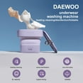 thumbnail image 2 of Walmeck Portable Foldable Washing Machine Cleaner 6L Underwear Washing Machine Automatic Heating 3 Gears Timing For Home, 2 of 7