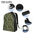 thumbnail image 5 of Fuzoiu Green Skulls Print Laptop Backpack,Work Business Backpacks, Large Capacity Nurse Bag College Bookbag for School, Waterproof Casual Daypack for Travel, 5 of 8
