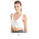 thumbnail image 5 of Guardurnaity Top de sujetador de tela transpirable de poliéster para deportes y fitness, sujetadores superiores que absorben el sudor y de secado Ropa interior blanco l, 5 of 6