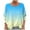 Sky Blue, variant on Shirts for Women under $10 Round Neck Long Sleeved Gradient Solid Color T-shirt Top Pink L