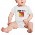 thumbnail image 2 of Everyone Loves a Nice Sicilian Boy Cute Baby Bodysuits Newborn Clothes (White, 0-3 Months), 2 of 5