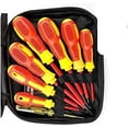 thumbnail image 1 of Ensemble de 8 Tournevis Isolés 1000V Phillips et Tournevis à Fente Ensemble de Tournevis Multi-Vis Outils de Réparation pour Électriciens, 1 of 5