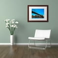 thumbnail image 4 of Trademark Fine Art "Brooklyn Bridge 1" Canvas Art by CATeyes, White Matte, Wood Frame, 4 of 5