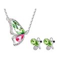 thumbnail image 2 of Collier Mode Lune Éclaboussures Collier Papillon Boucles d'Oreilles Ensemble Collier Boucles d'Oreilles, 2 of 9