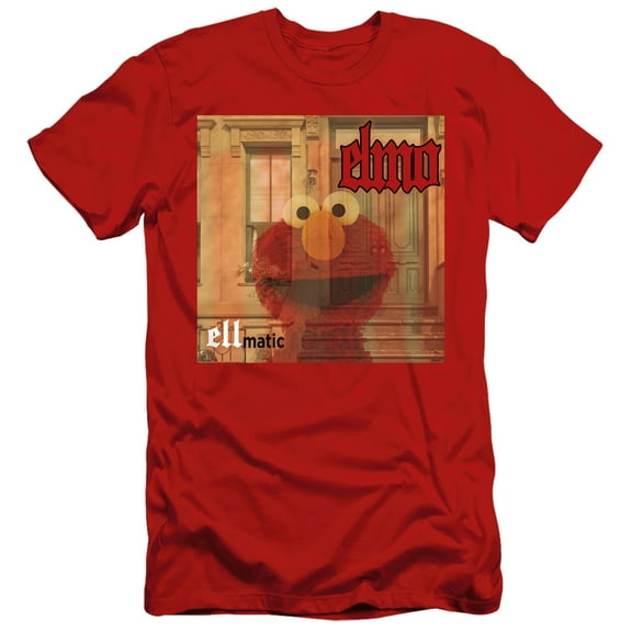 Sesame Street Ellmatic S/S Adult 30/1 T-Shirt Red