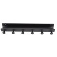 thumbnail image 2 of Wall Clothes Pegs, U-Shaped Towel Rack  Easy To Rust With Quality Space Aluminum Material For Home For Most People Black, 2 of 8