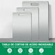 thumbnail image 4 of 3 Piezas Tabla Para Picar Acero Inoxidable, Tablas Para Picar Cocina, Titanium Cutting Board, Tabla Para Cortar Con 3 Tallas, Para Diferentes Materiales Alimenticios, 4 of 7
