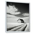 thumbnail image 2 of Designart "Monochrome Minimalist Country Charm Of The Barn I" Barns Floater Framed Canvas Art Print, 2 of 5