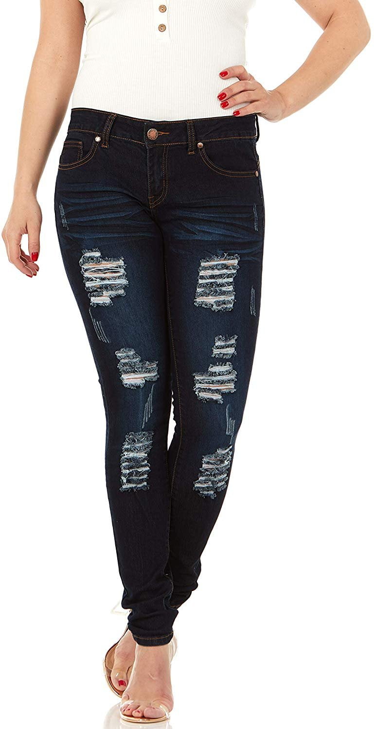 walmart dark blue jeans