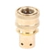 thumbnail image 1 of Adaptador de hidrolavadora de 3/8'' Adaptador de manguera de jardín Conector rápido multifunción hembra de cobre, 1 of 9