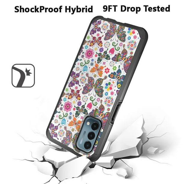 For Oneplus Nord N0 5g Metkase Original Shockproof Case Cover Harmonious Butterfly Floral Walmart Com Walmart Com